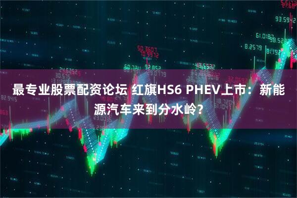 最专业股票配资论坛 红旗HS6 PHEV上市：新能源汽车来到分水岭？